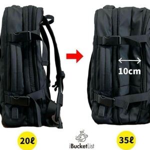 NWOT BUCKETLIST Black travel Backpack